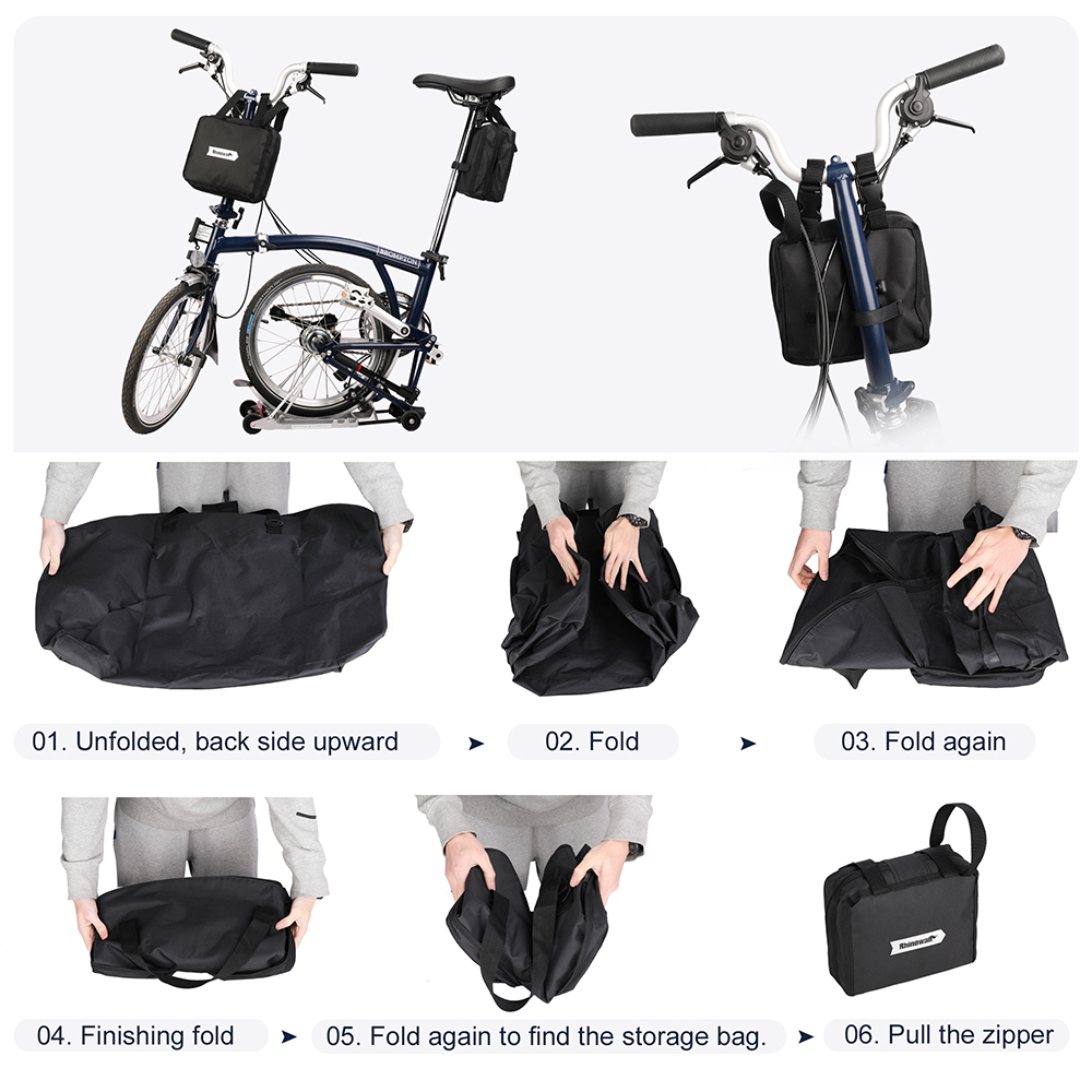 Rhinowalk Folding Bike Carry Bag 14-20 Inch For Brompton 3Sixty