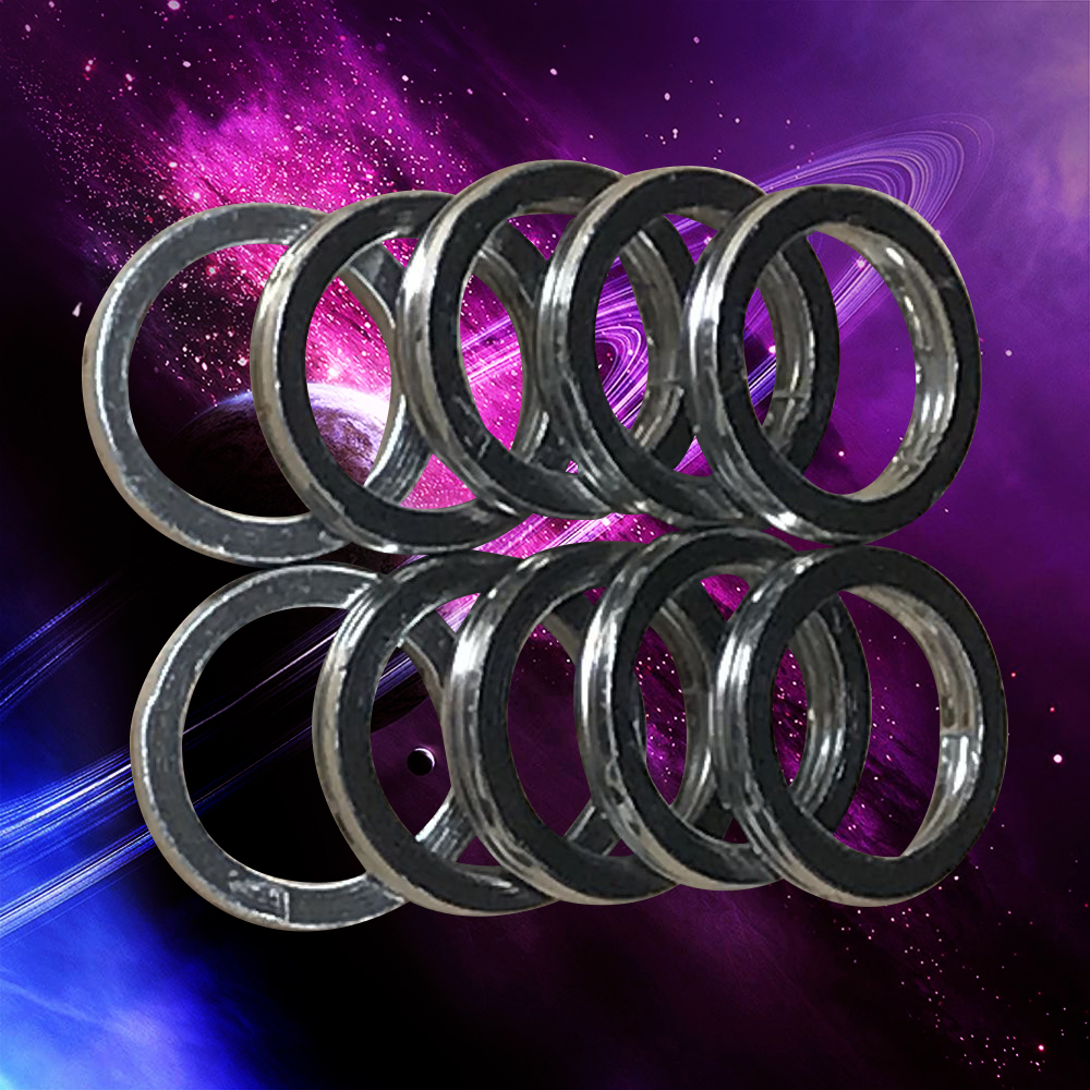 10PCS Exhaust Muffler Gasket for KAWASAKI ZZ-R600 NINJA ZX6R ER-6F