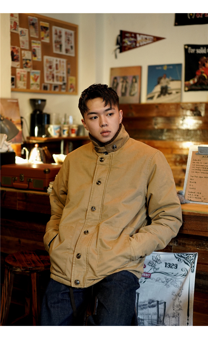 DAFEILI 100% Cotton Military Vintage Motorcycle n1 Deck Jacket