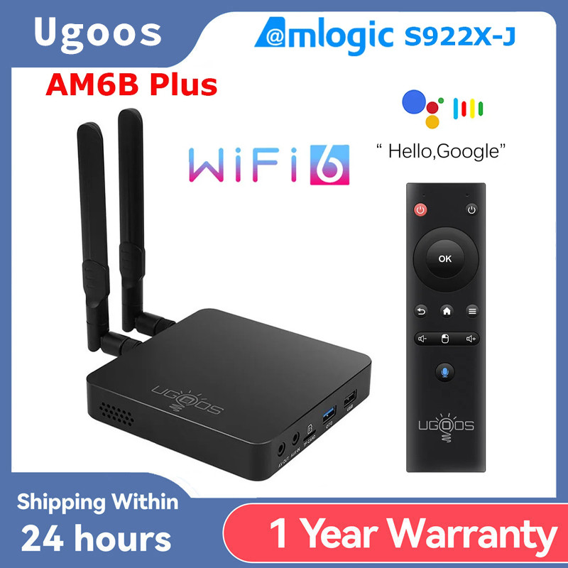 Ugoos AM6B Plus WIFI6 Amlogic S922X-J 2.2GHZ TV BOX Android 9