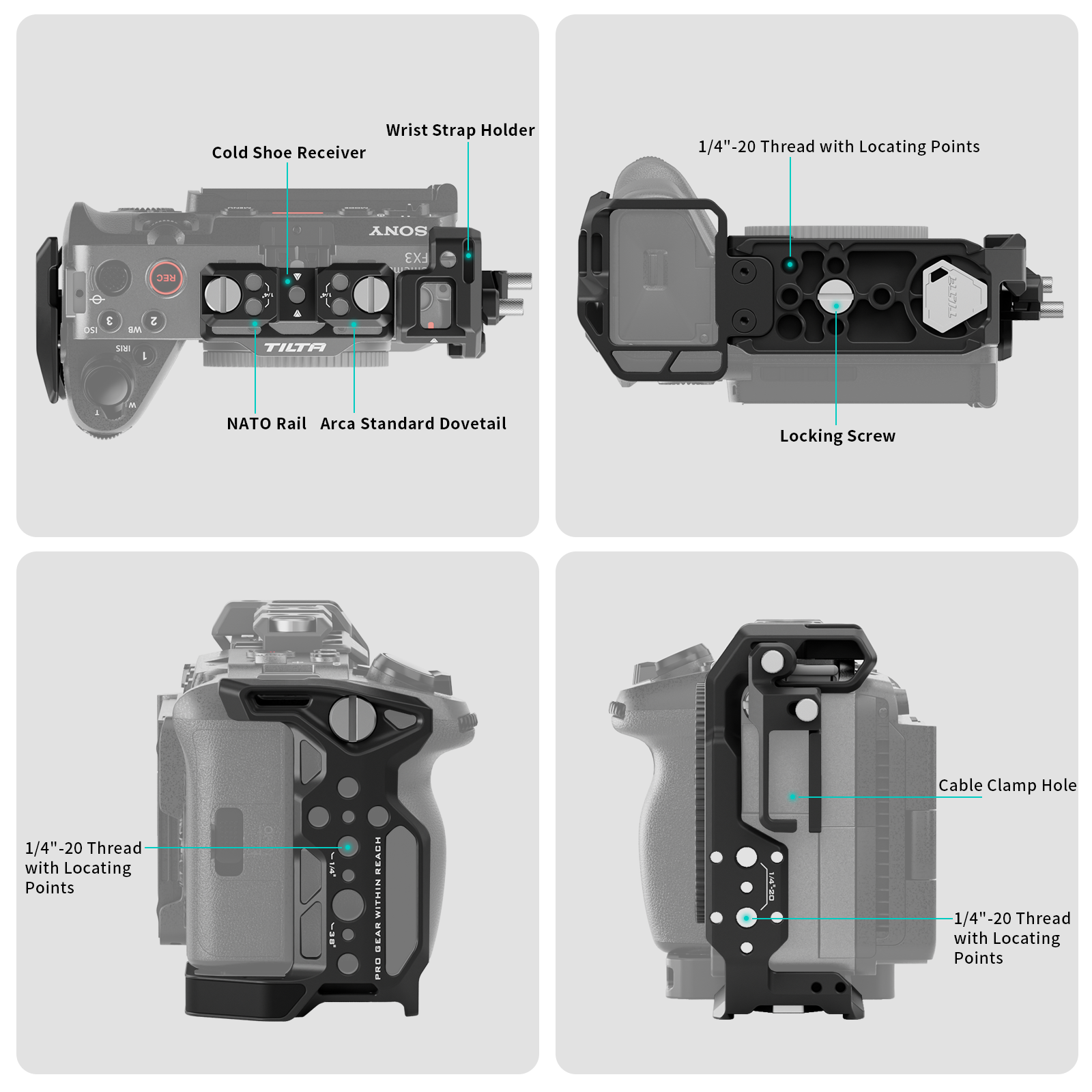 TILTA TA-T16-FCC ソニー FX3 FX30 カメラケージアーマーフルケージ