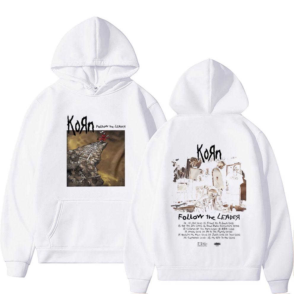 Rock Band Korn Follow The Leader Graphic Hoodie Men Women Gothic
