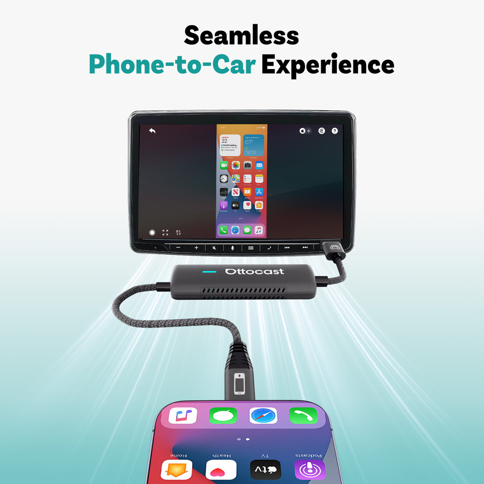 Ottocast ミラータッチ 双方向ミラーリング ワイヤレス CarPlay