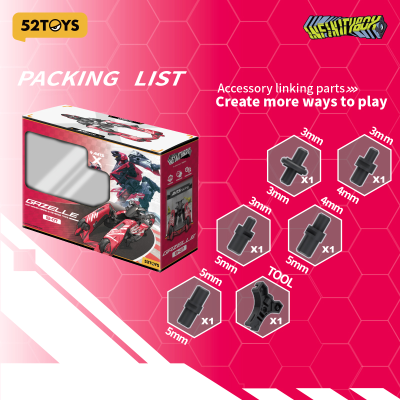 52TOYS Infinitybox IB-07 GAZELLE Deformation Robot, Converting in