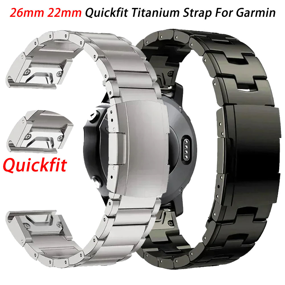 26mm 22mm Quickfit Titanium Strap For Garmin Fenix 8 43/6/6XPro/7