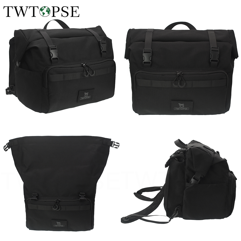 TWTOPSE Bicycle Backpack Borough Roll Top Bag For Brompton Folding