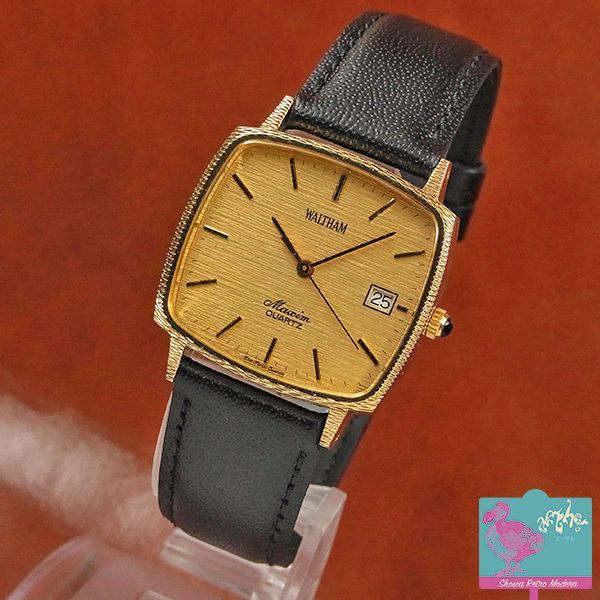 ウォルサム WALTHAM マキシム 20ミクロン金メッキケース サテン仕上げ