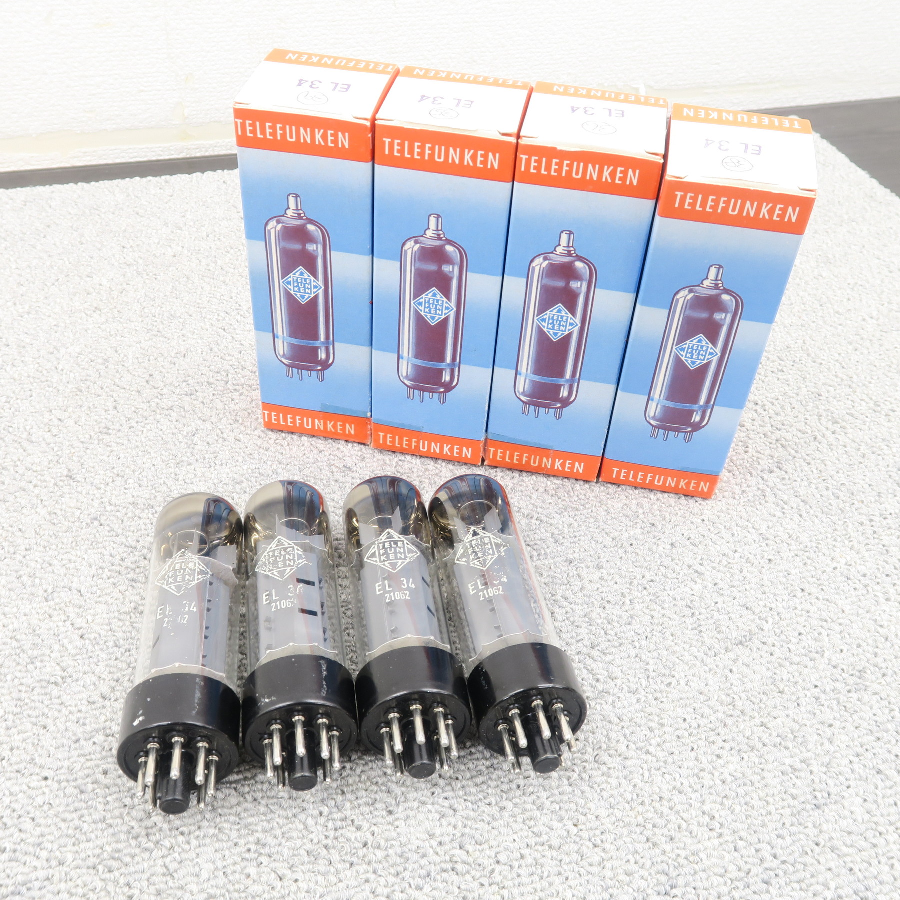 Bランク】TELEFUNKEN EL34 4本 真空管 テレフンケン @59788 / 中古