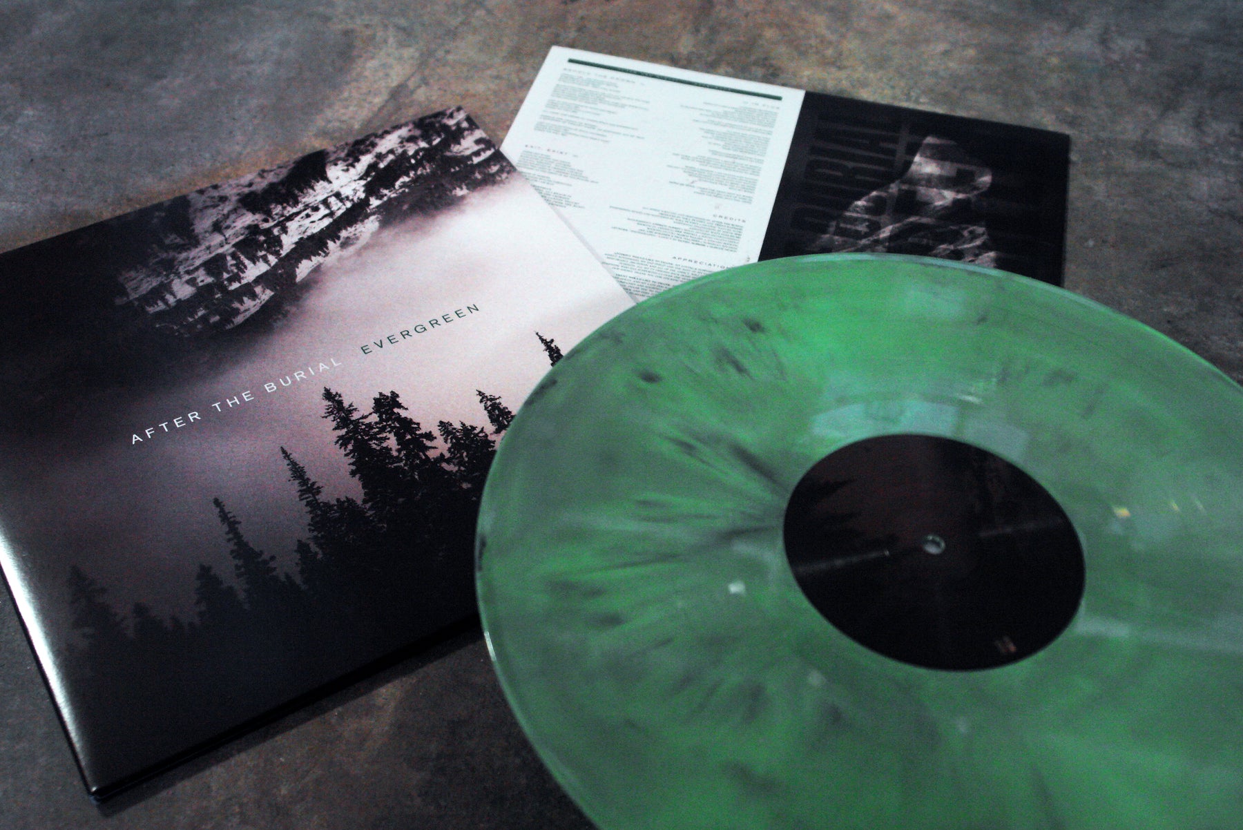 Evergreen Mint Green + Black Galaxy Vinyl LP – After The Burial