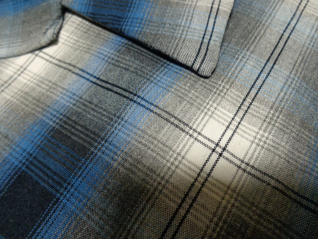 90'S RALPH LAUREN POLO SPORT OMBRE CHECK PATTERN OPEN COLLAR L/S