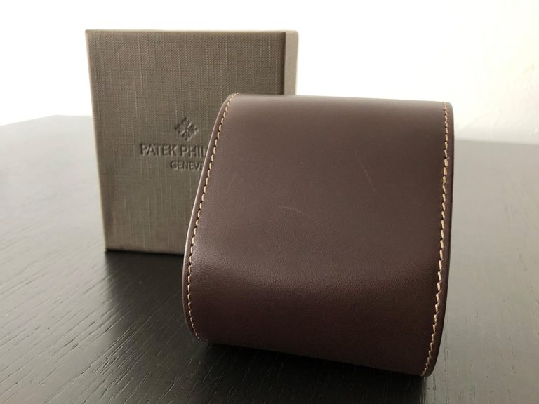 パテックフィリップ ノベルティ(非売品)時計ケース3 レザー×ウッド 1本