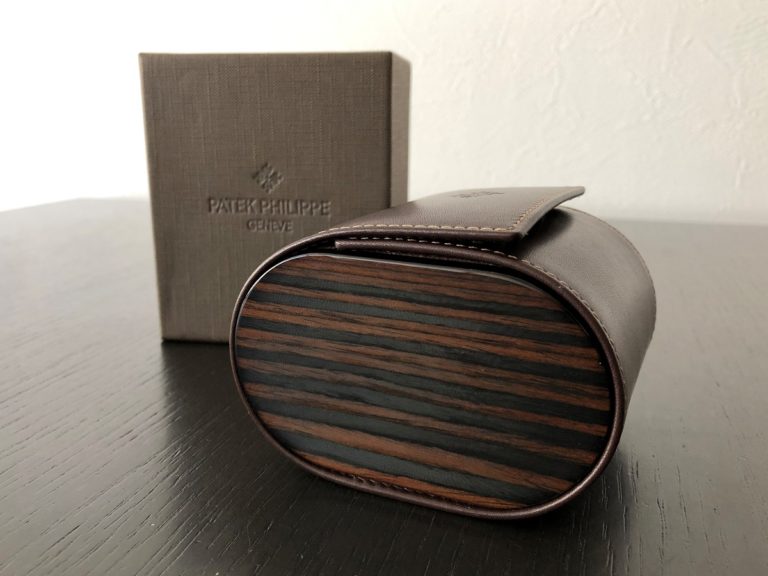 パテックフィリップ ノベルティ(非売品)時計ケース3 レザー×ウッド 1本