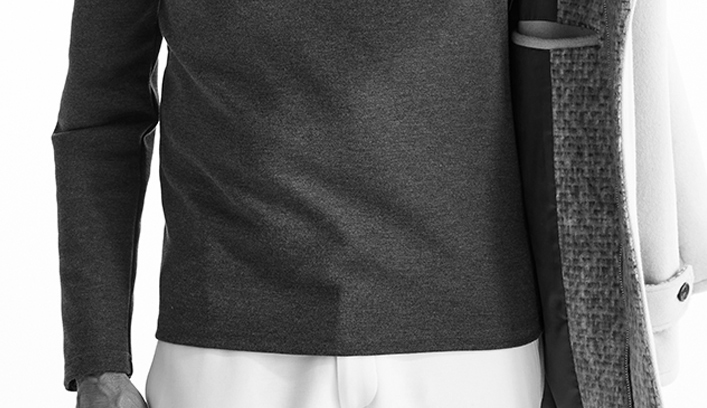 AKM】DUALWARM MOIST PONTI L/S TURTLE NECK -D.GRAY-