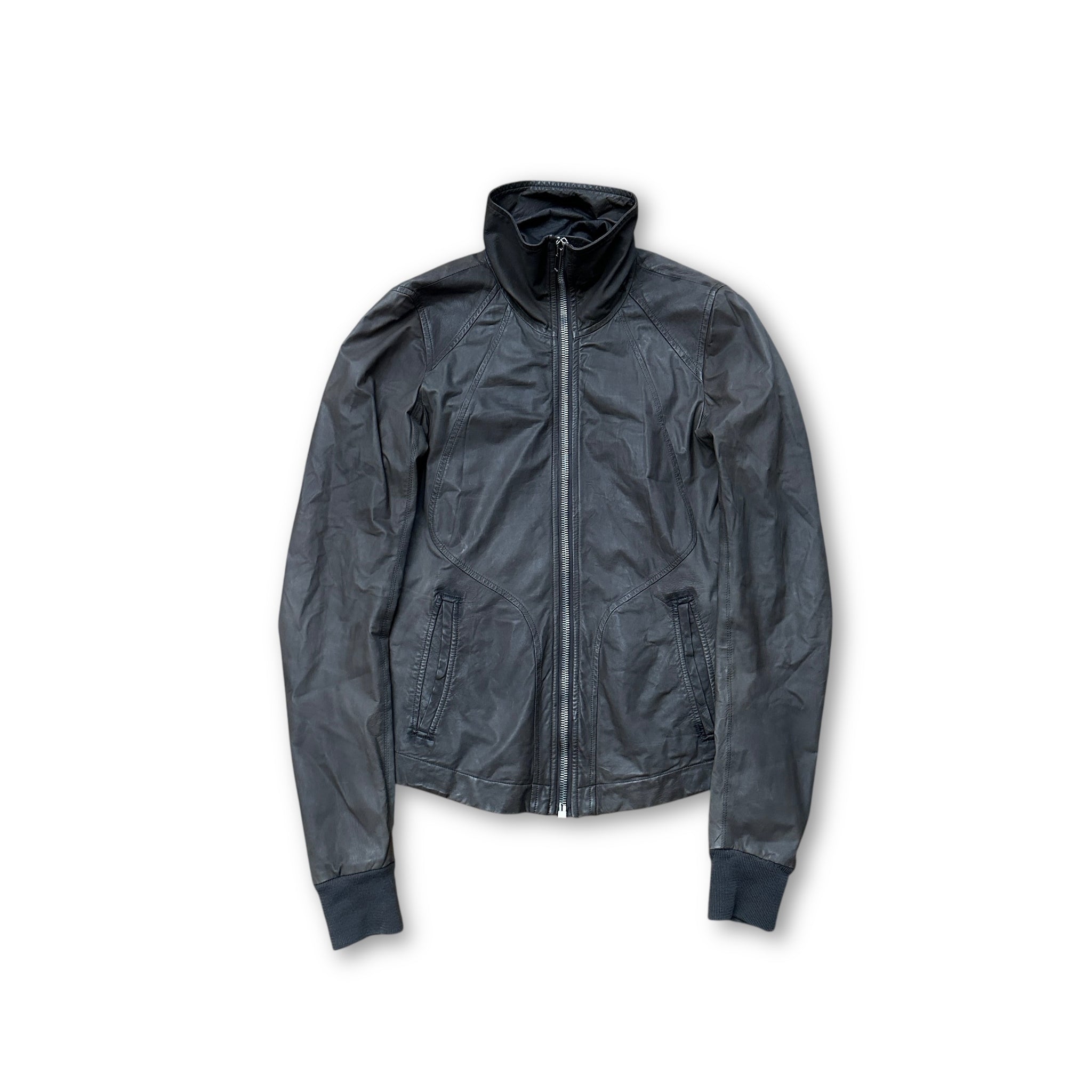 Rick Owens Vintage Intarsia Lamb Leather Jacket - Ākaibu Store