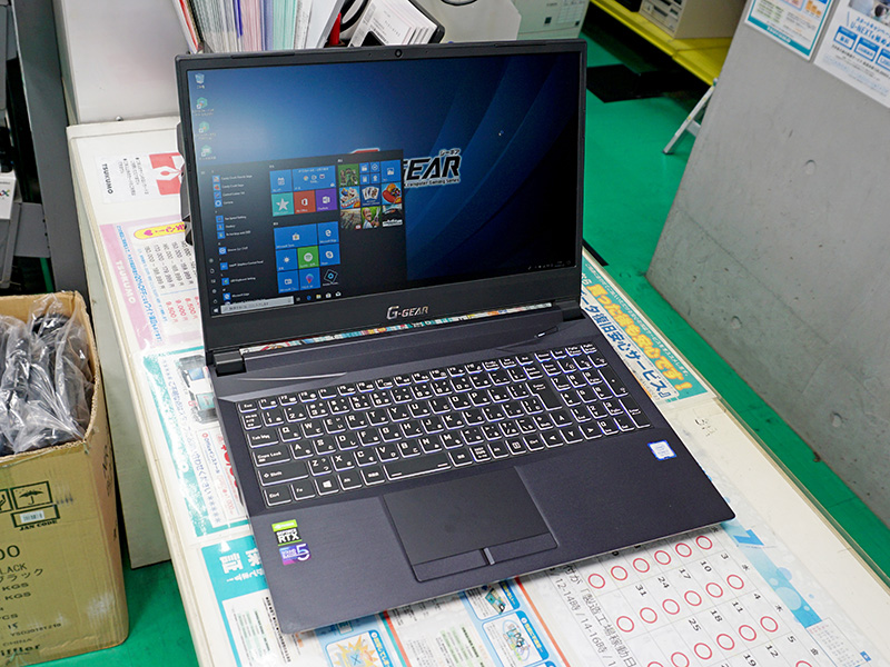 没入感を高める狭額ベゼル採用の15.6型ゲーミングノート「G-GEAR note