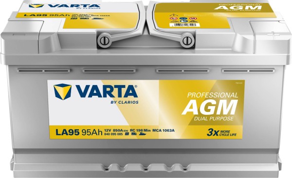 Varta LA95 Professional DP AGM battery 12V 95Ah 850A | AGM