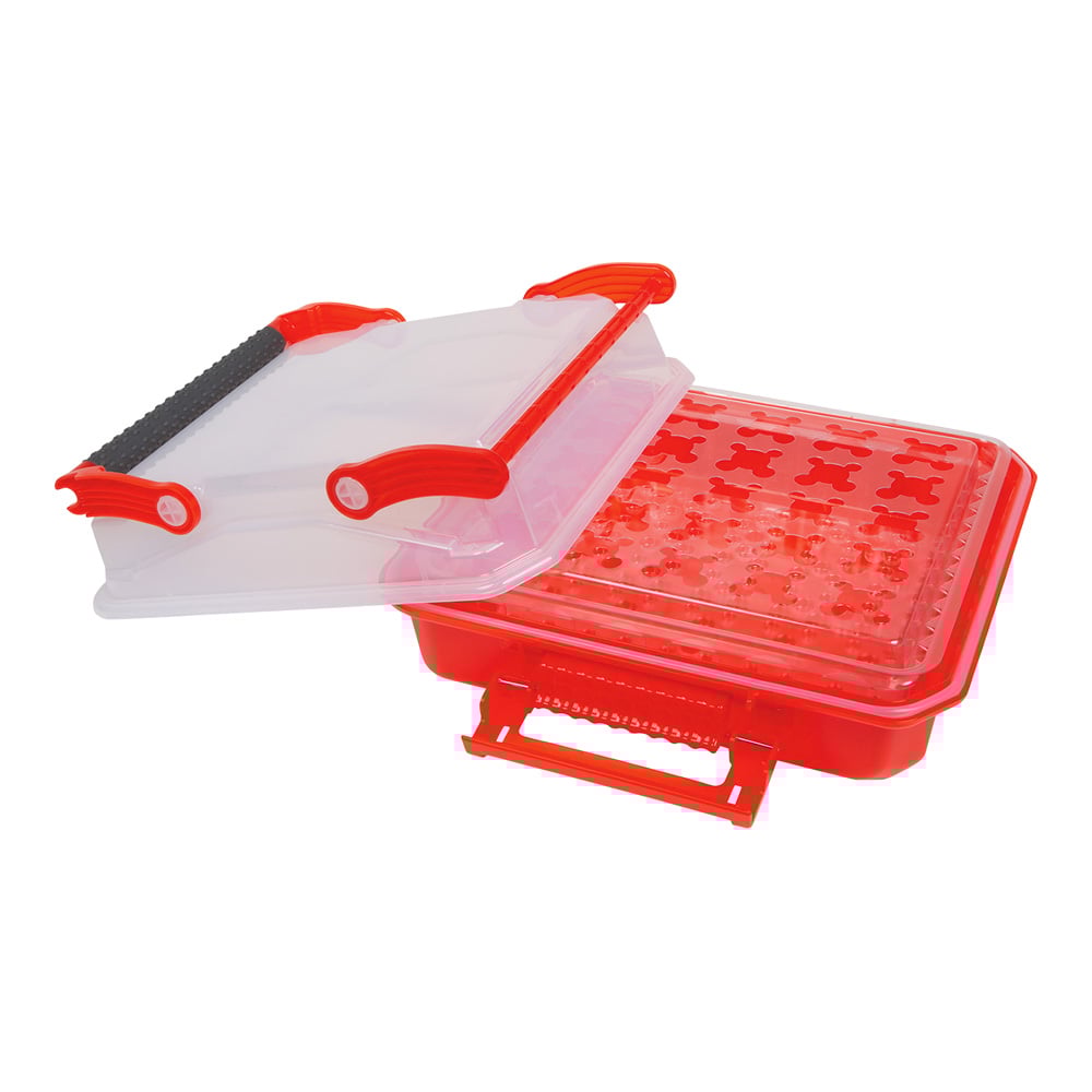 4-6668-02 サンプル運搬ボックス（Duraporter®）レッド 120927 【AXEL