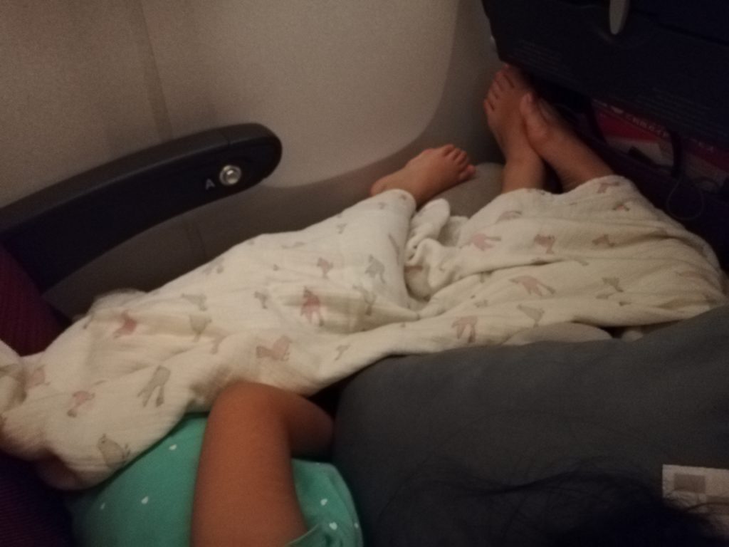 飛行機でフットレストを使ってみた【口コミ】フライトットは不要