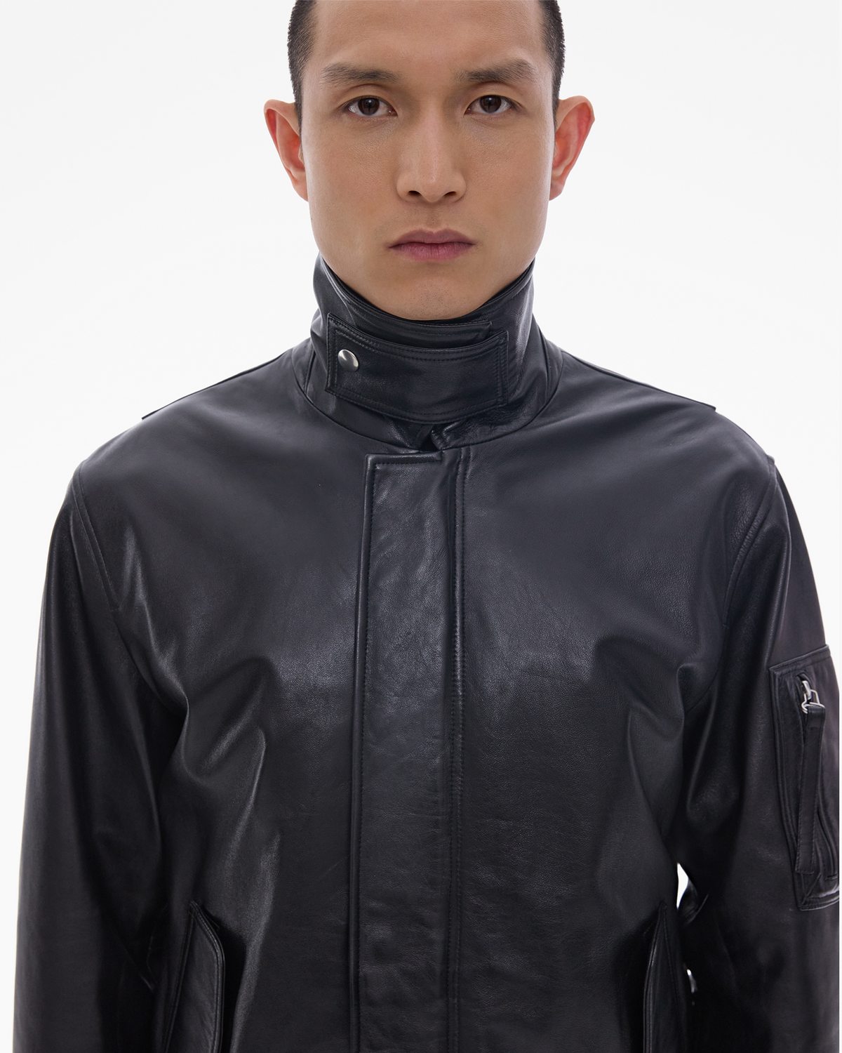 Helmut Lang Leather Flight Jacket | WWW.HELMUTLANG.COM