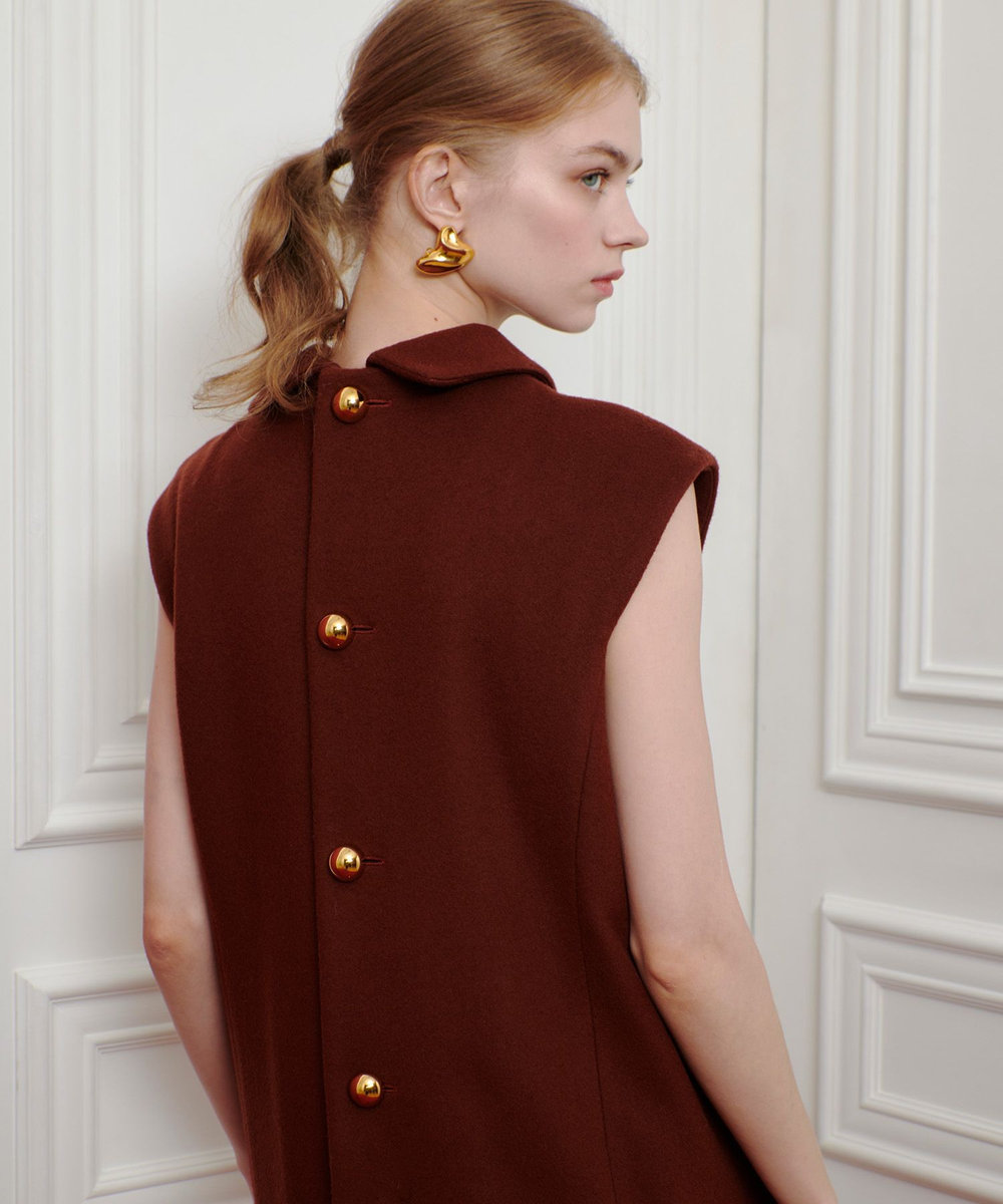 LOULOU WILLOUGHBY】ビーバーステンカラーワンピース|allureville