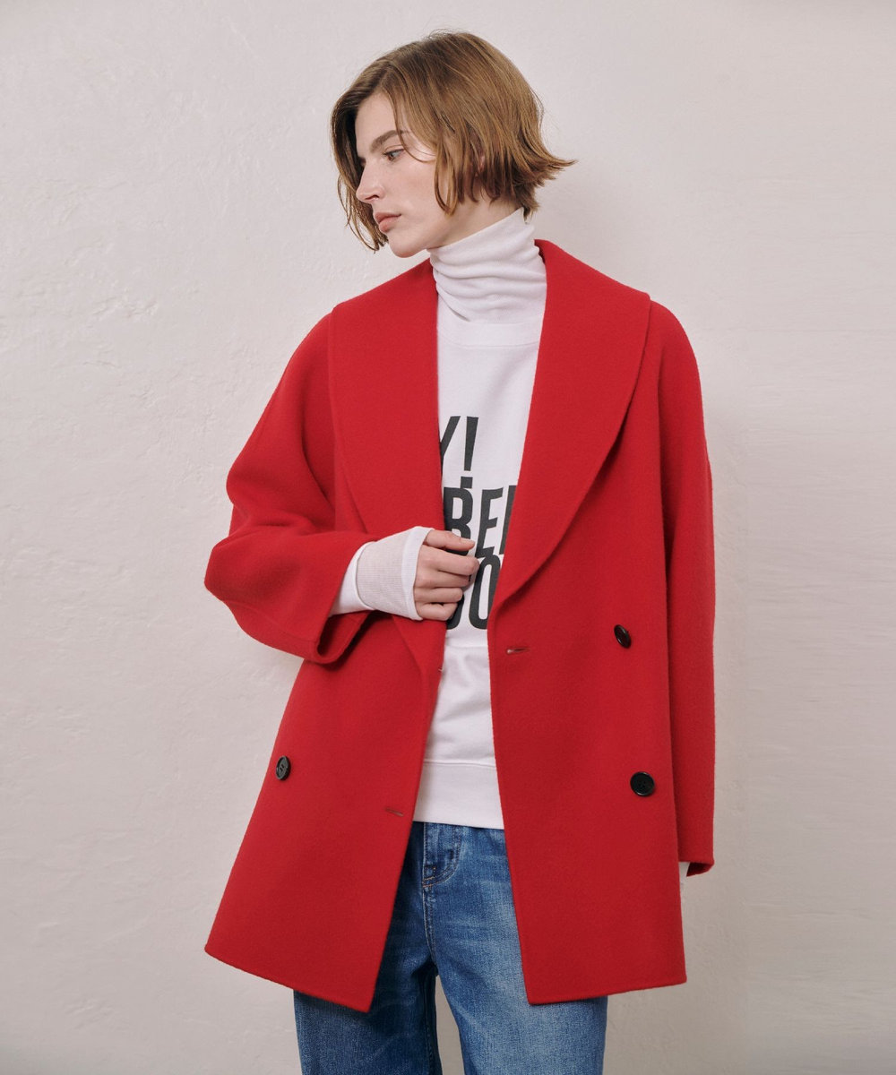 リバーショールカラーミドルタケコート|allureville OFFICIAL SITE