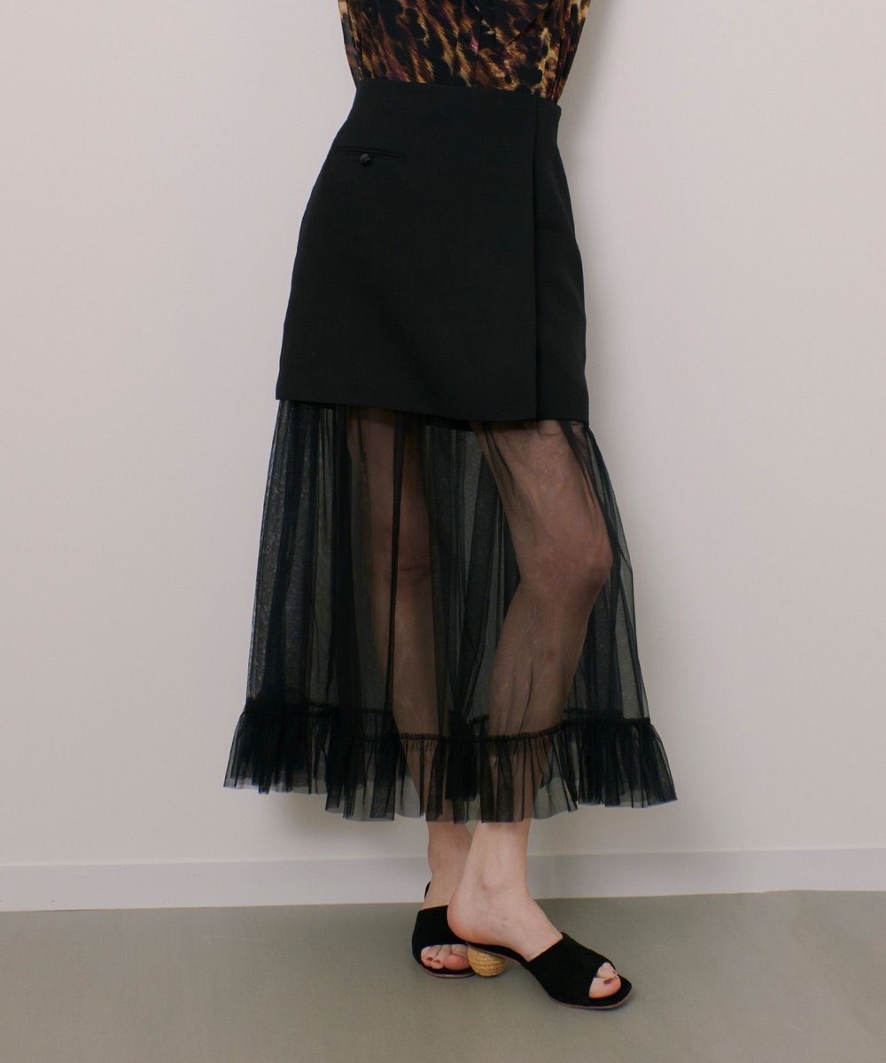 LOULOU WILLOUGHBY】チュールレイヤードミニスカート|allureville