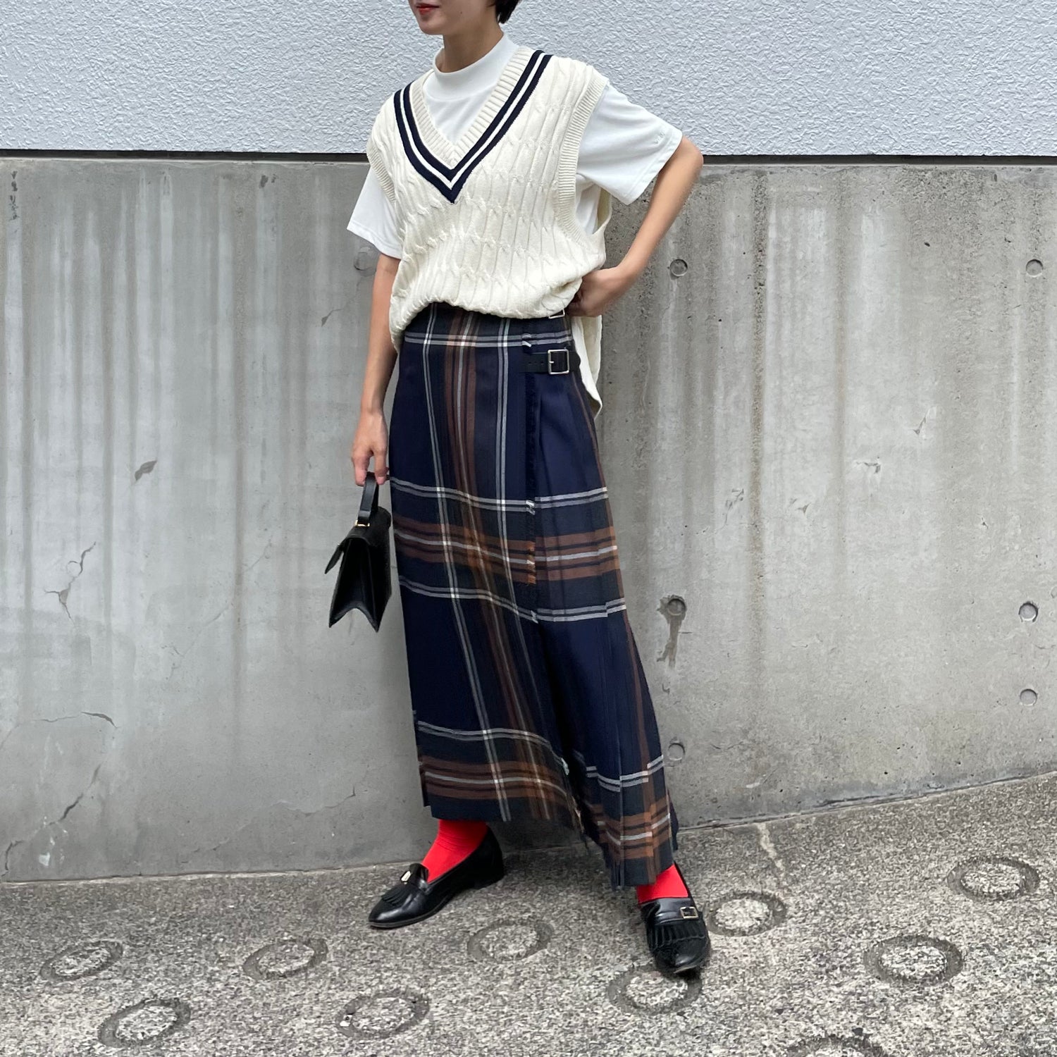 10％OFF】O'neil of Dublin キルトスカート ダブルベルト バロウ【別注