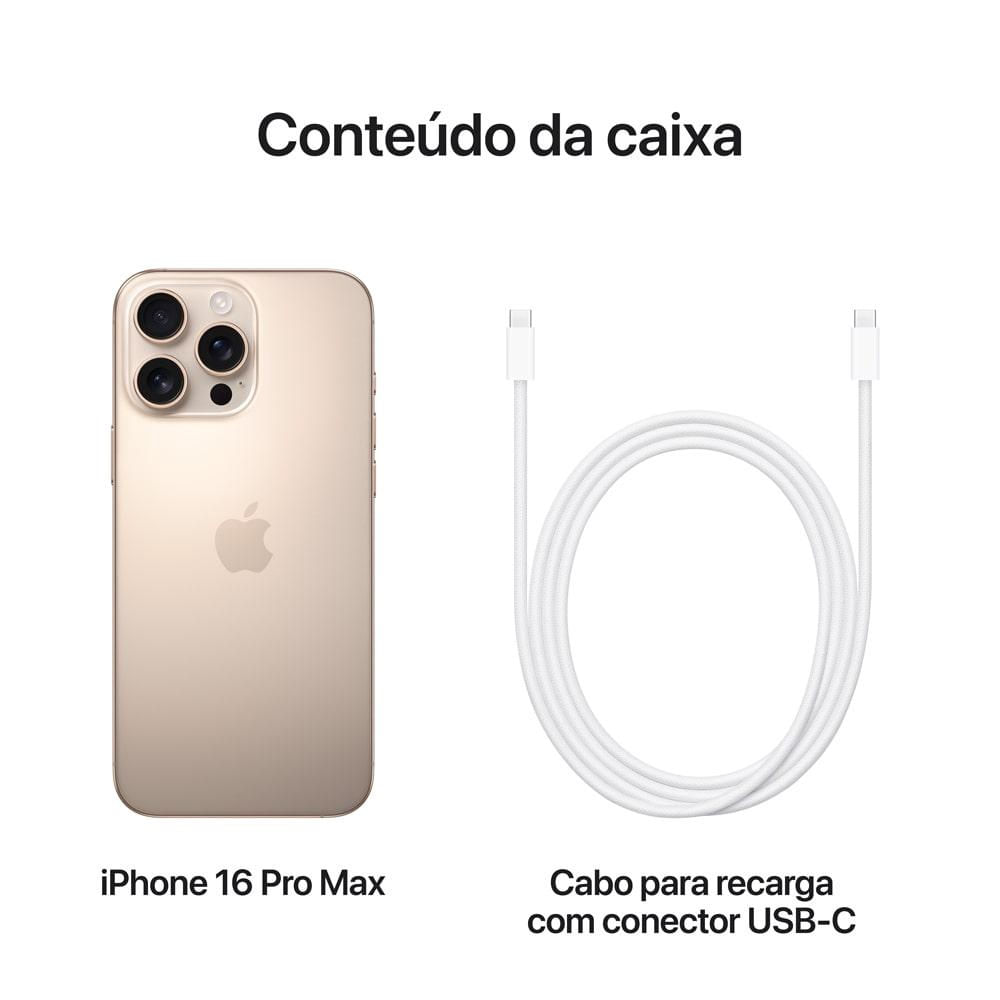 Apple iPhone 16 Pro Max 256GB Titânio Deserto em Promoção