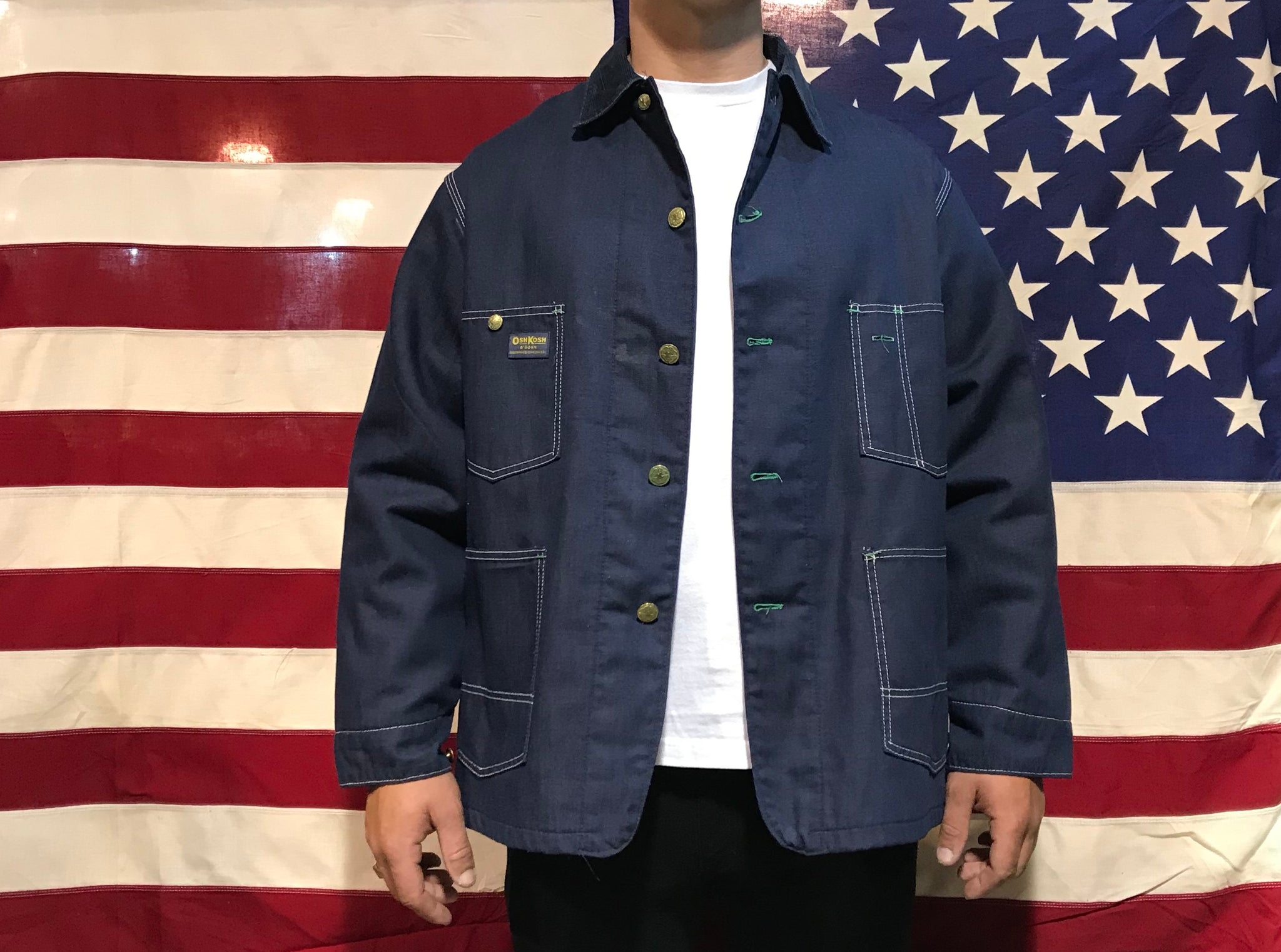 OshKosh B'Gosh Denim Vintage Mens Blanket Lined Work Wear Cord