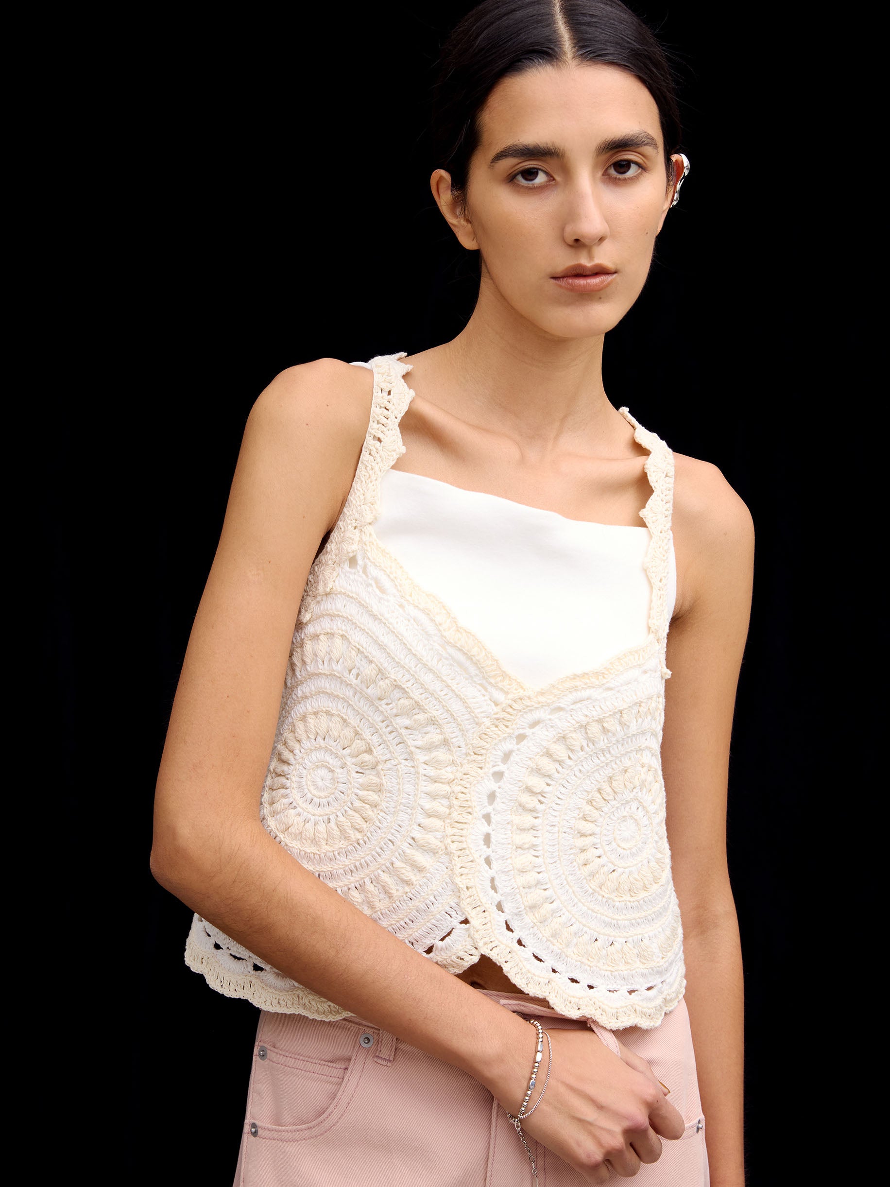 CROCHET COLOR SCHEME MOTIF BUSTIER