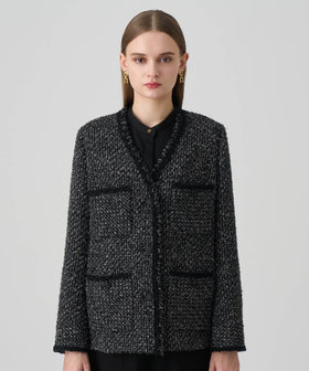 ラメファンシーツイード4ポケット ジャケット|ANAYI OFFICIAL ONLINE