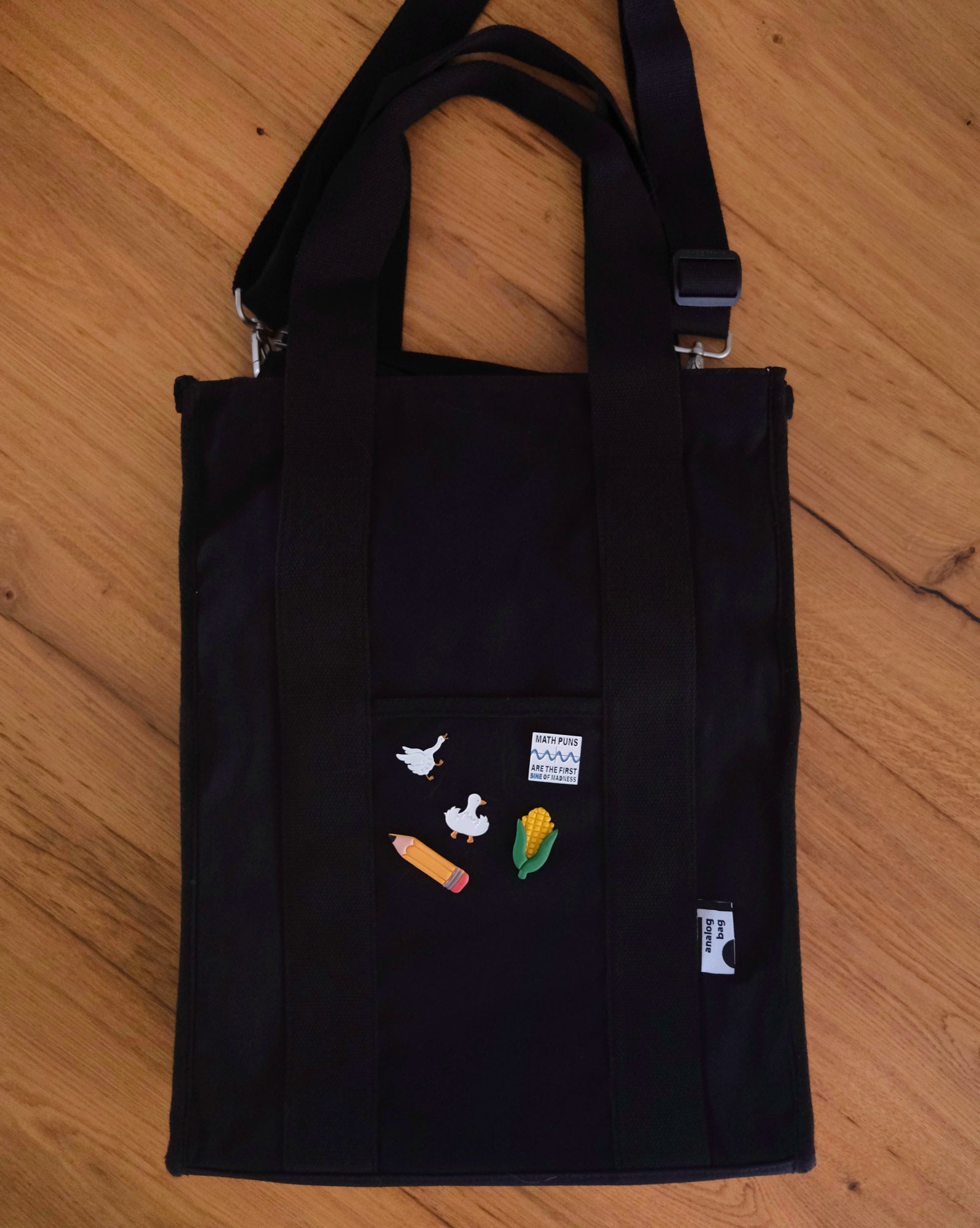 The Black XL Laptop Tote (Water Repellent) | Analog Company