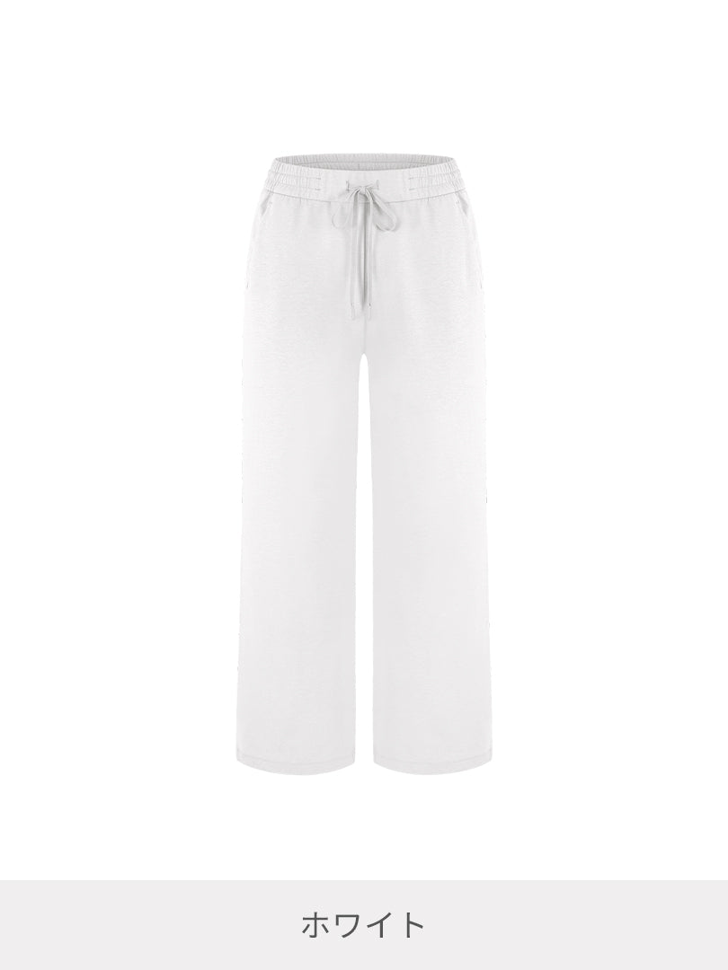 Airy Fit 裏起毛 ワイドパンツ | andar JAPAN