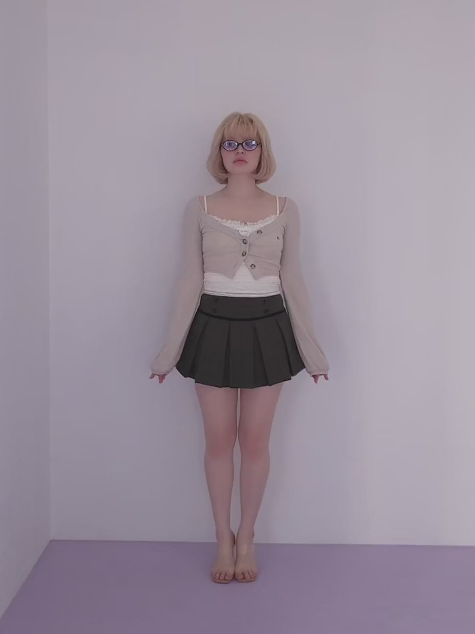 ANDMARY】Miu pleats skirt