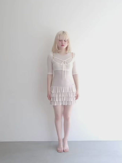 ANDMARY】Sophia frill set dress