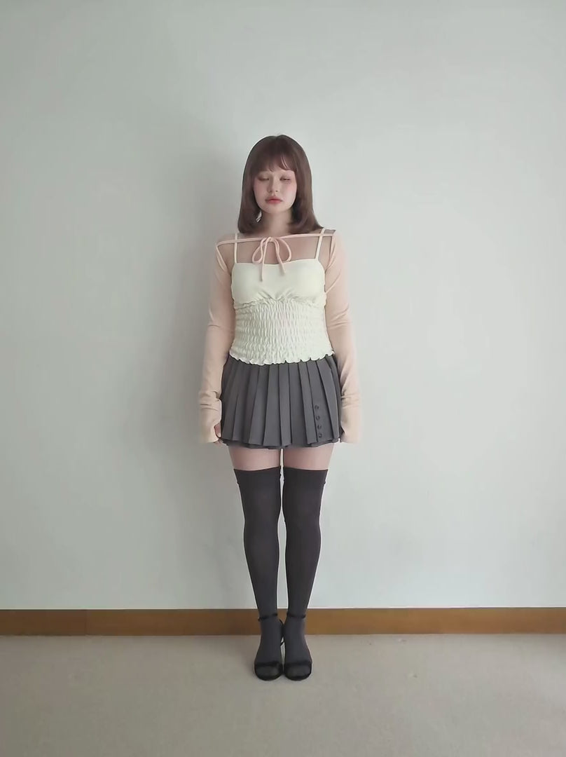 ANDMARY】Mei shirring tops