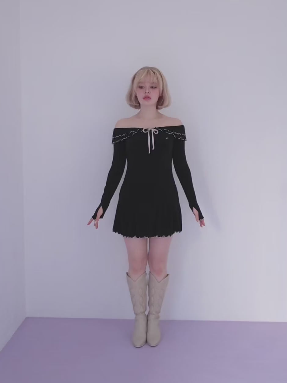 ANDMARY】Betty frill mini dress