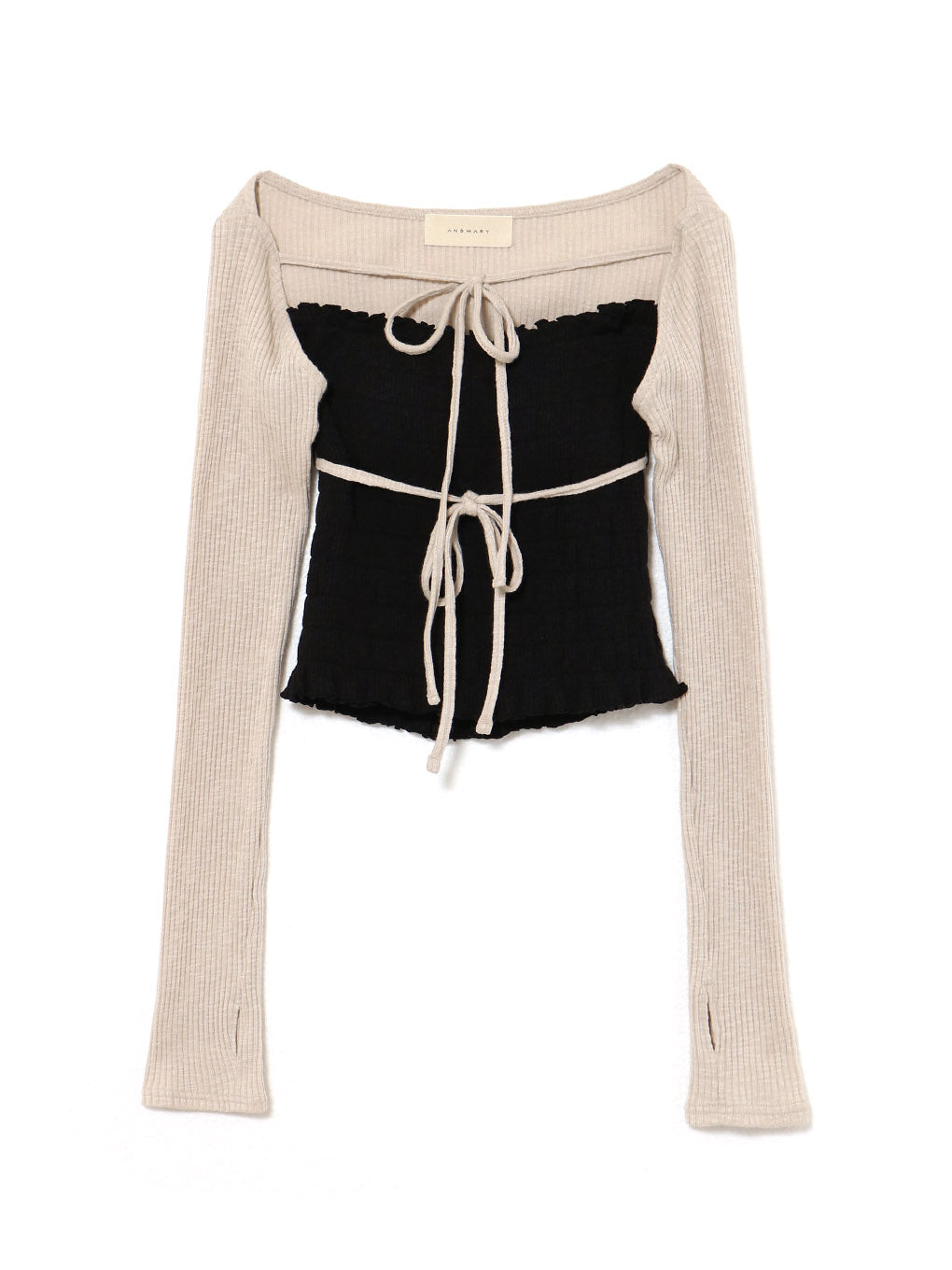 ANDMARY】Mei shirring tops