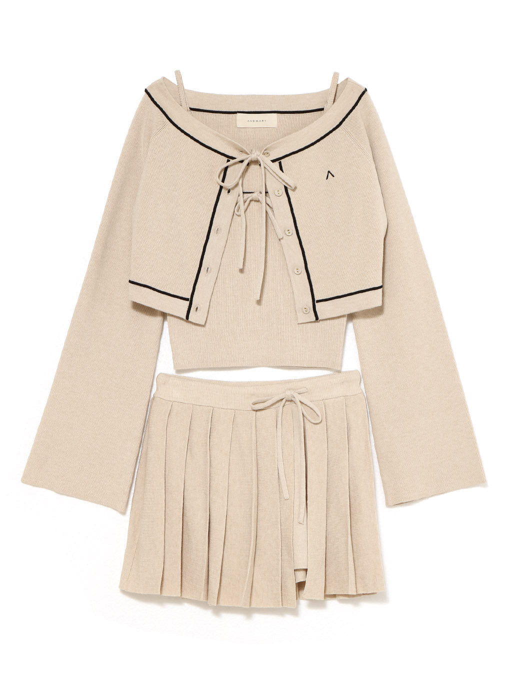 ANDMARY】Jennie line knit set up