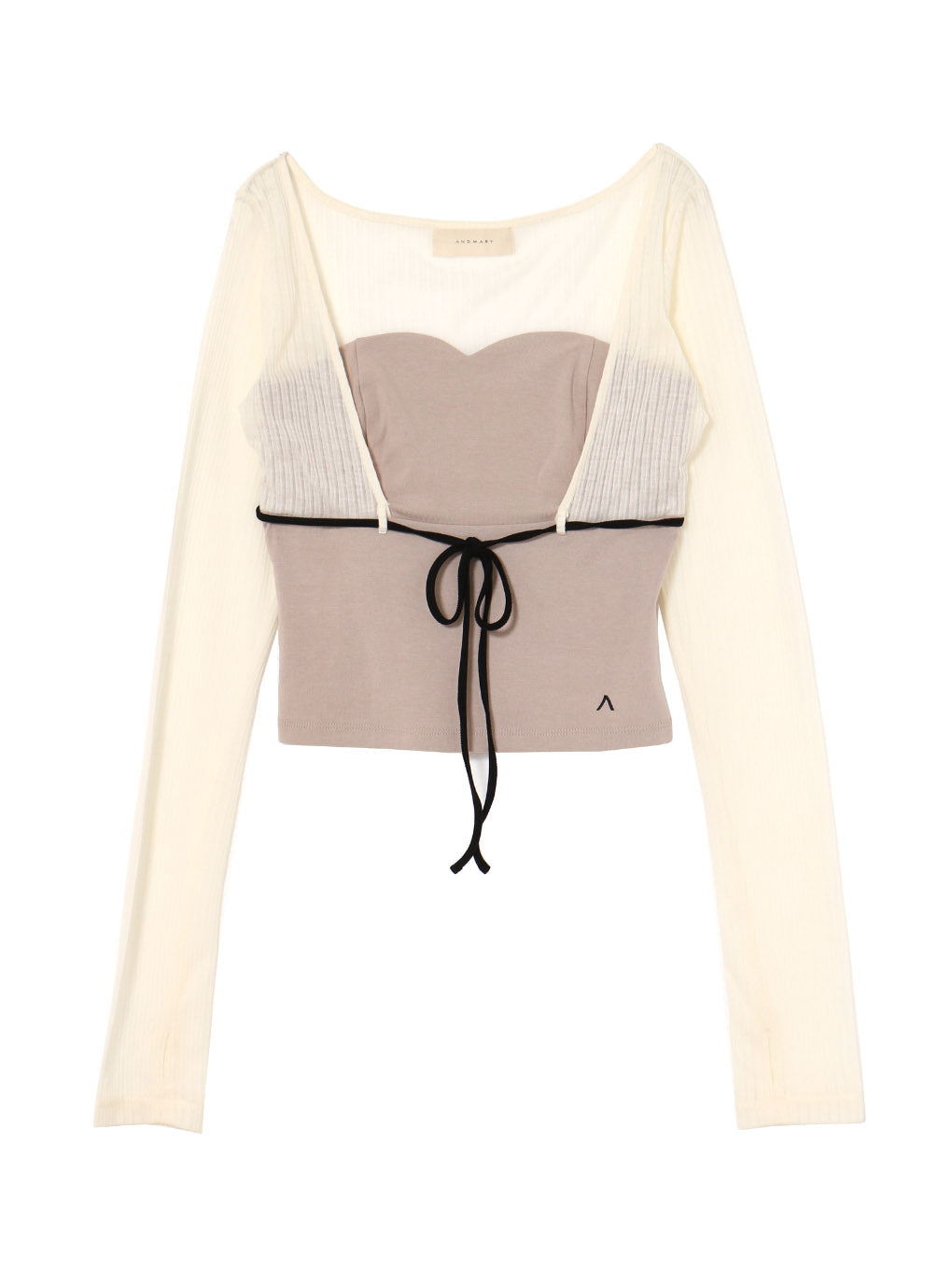 ANDMARY】Lona ribbon tops