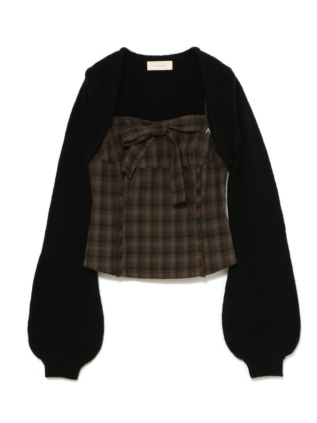 ANDMARY】Tyla ribbon set tops