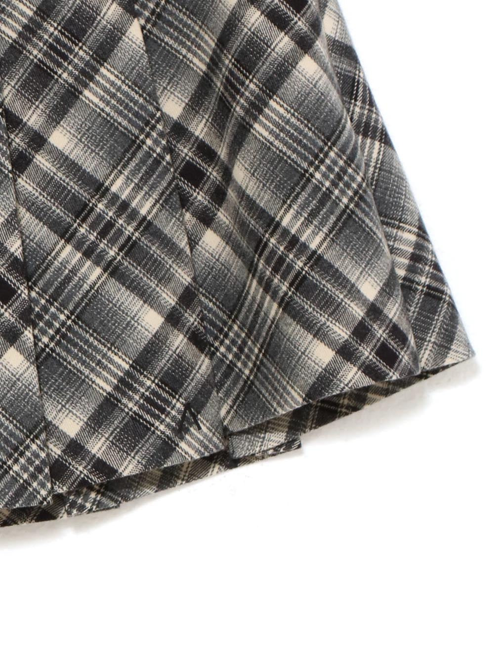 ANDMARY】Coco check mini pleats skirt