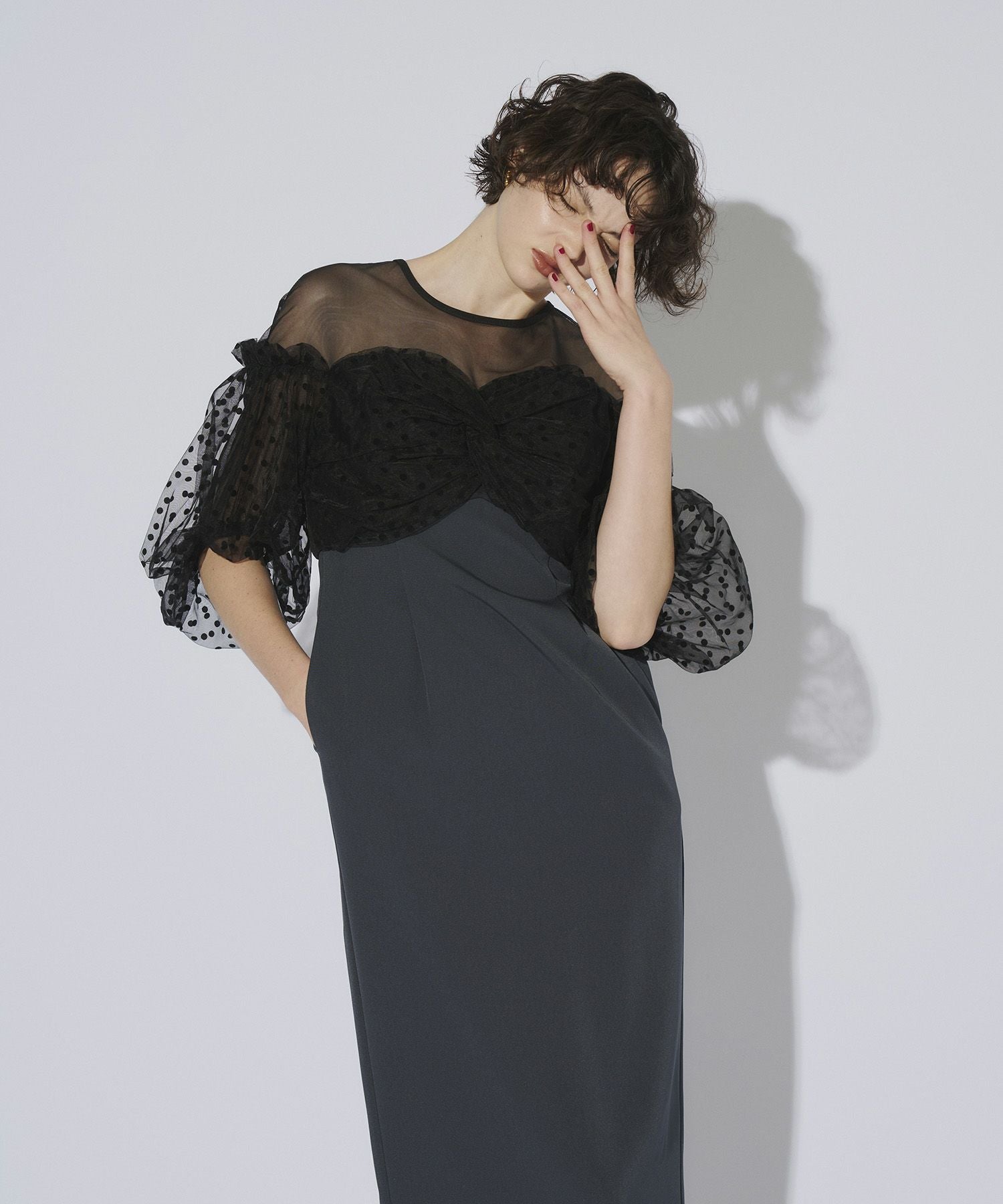 flocky dot one piece | ANDRESD