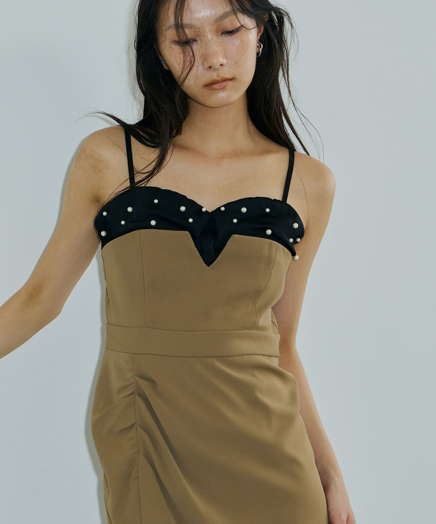 pearl bustier dress | ANDRESD