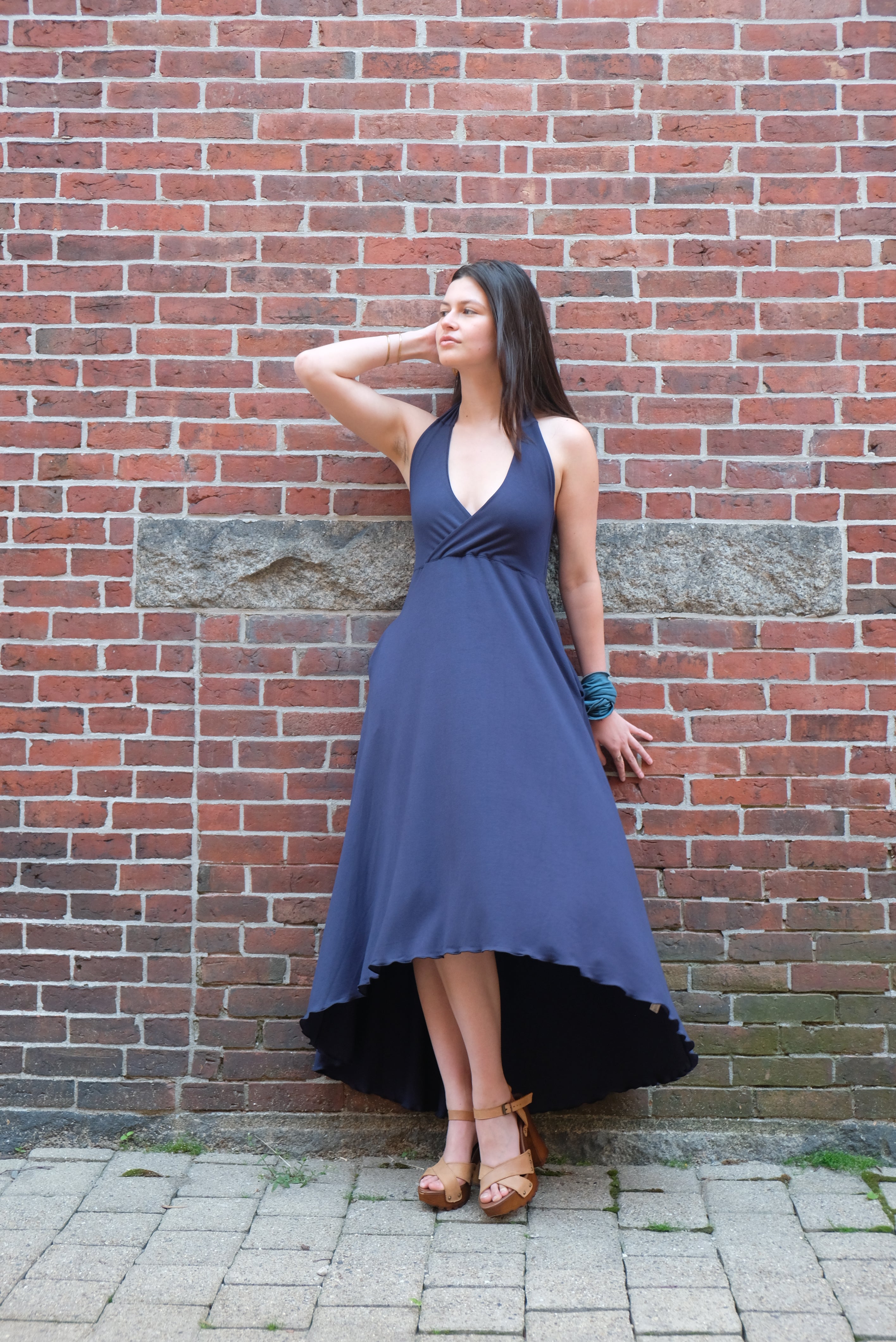 HARMONY vneck halter dress – SUGER