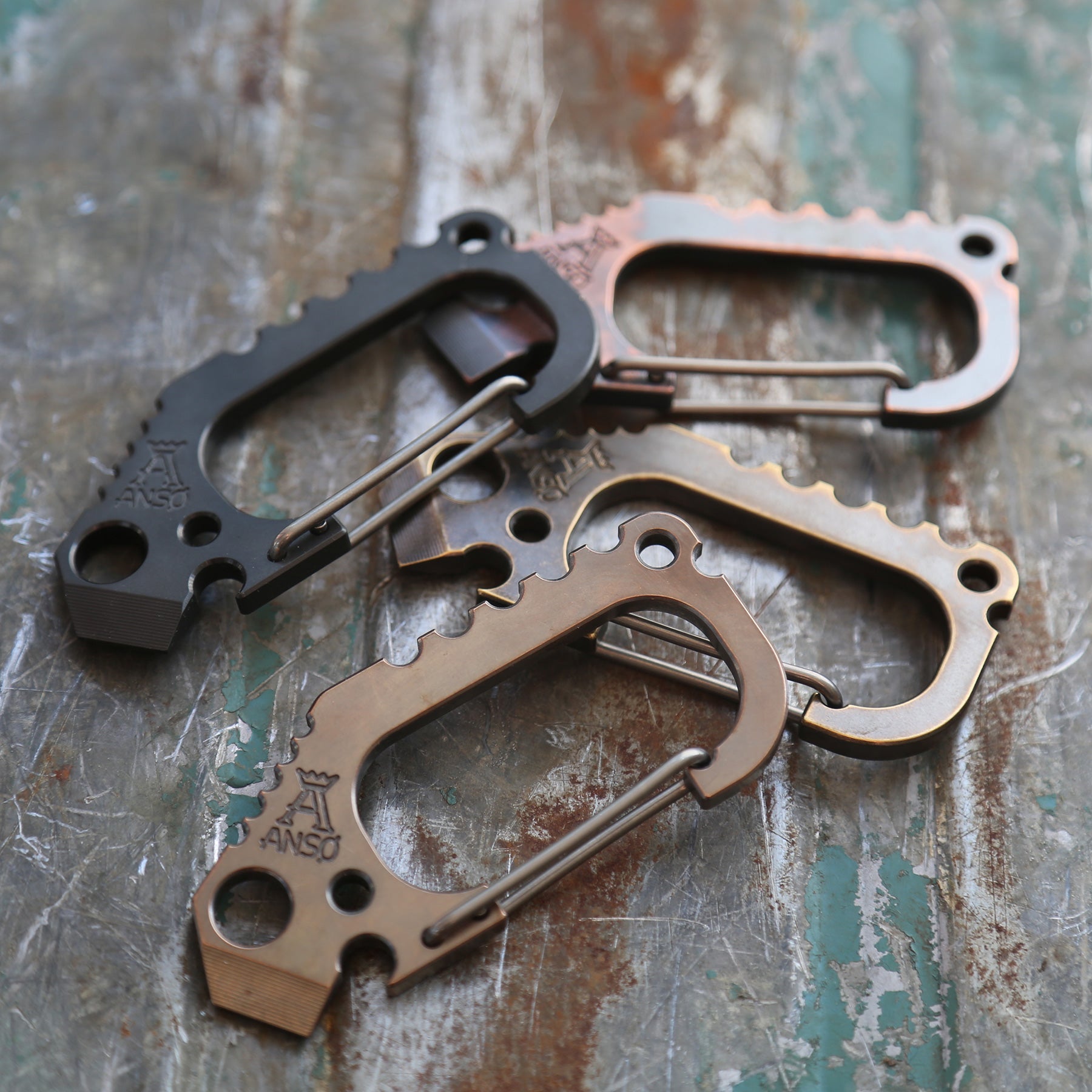 Carabiner V3 - Bronze, Copper, Brass, Zirconium – ANSØ of DENMARK