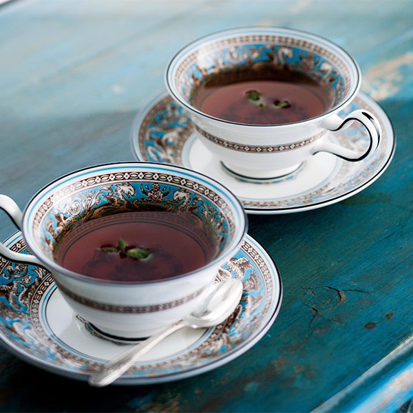 ウェッジウッド フロレンティーン ターコイズティーカップ&ソーサー