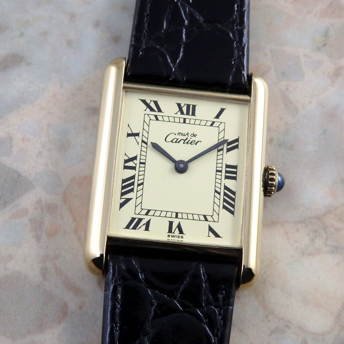 カルティエ マストタンク LM 手巻き式 ヴィンテージ メンズ 腕時計
