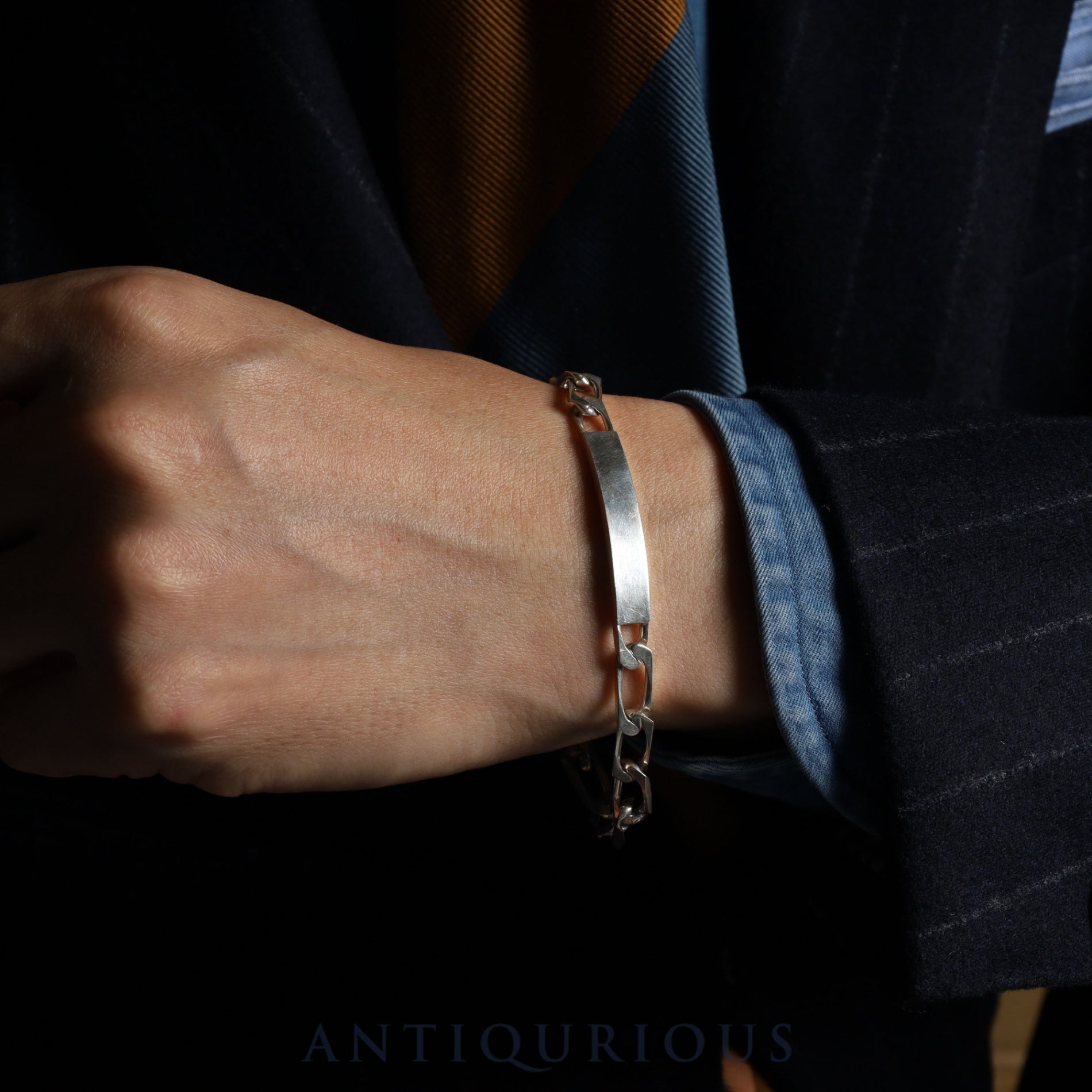 ティファニー ブレスレット ID 喜平 チェーン スターリングシルバー 箱