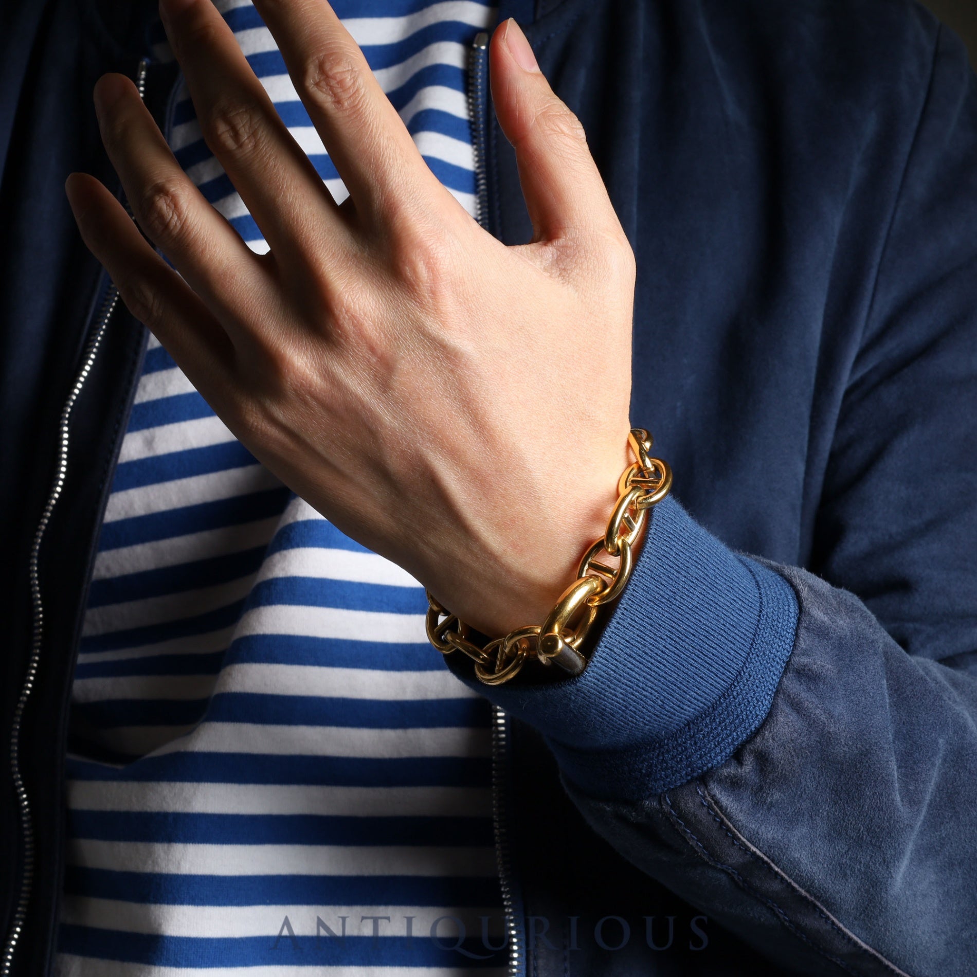 グッチ ブレスレット アンカーチェーン GP 箱 保存袋 91年刻 トム